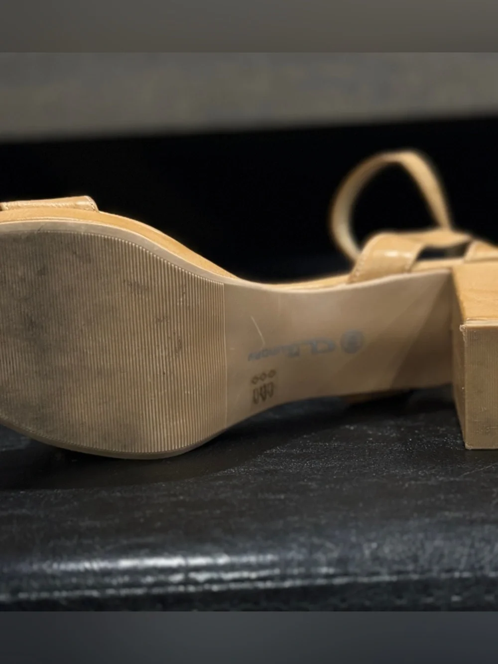 👡 Strappy Heeled Sandal by Go On 2 from CL by Laundry in Tan w Subtle Platform